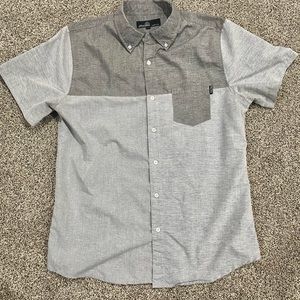 Molokai Surf Co Men’s Button Down Color Blocked Short Sleeve Shirt